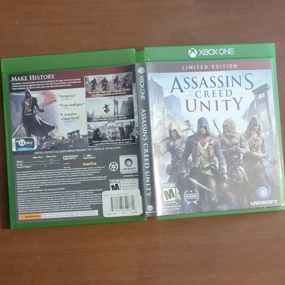 Used XBOX ONE Assassin's Creed: Unity Limited Edition Rated Mature Sat in Paris - Picture 6 of 6
